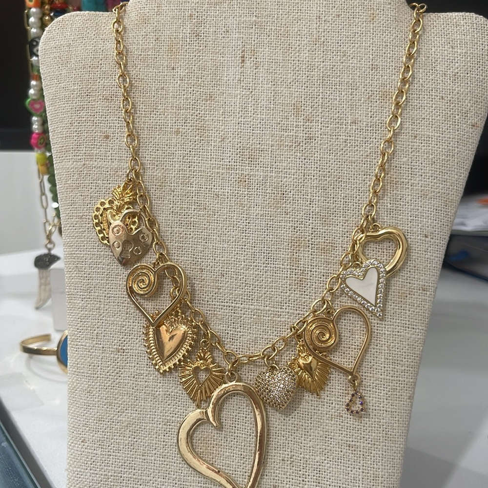 Million Hearts Charm Necklace
